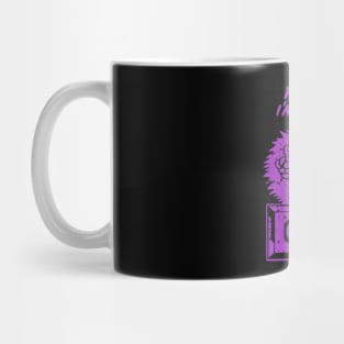 plug in reddy kilowatt distressed purple Mug